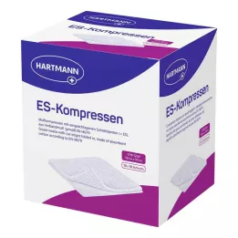 ES-KOMPRESSEN Paquete a granel estéril de 10 x 10 cm, 12 pliegues, 10 x 10 piezas