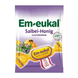 EM-EUKAL Caramelos de miel y salvia con azúcar, 75 g