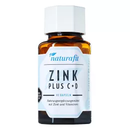 NATURAFIT Cápsulas Zinc Plus C+D, 90 uds