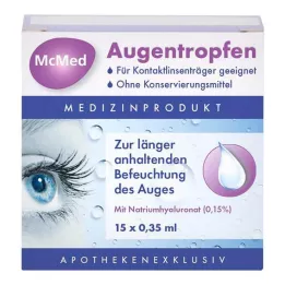MCMED Gotas oftálmicas en pipetas monodosis, 15 x 0,35 ml