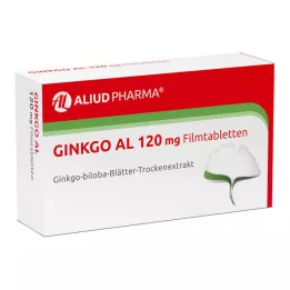 GINKGO AL Comprimidos recubiertos con película de 120 mg, 30 uds
