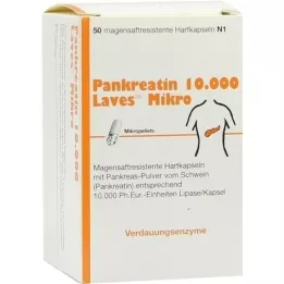 PANKREATIN 10,000 Laves Micro Gastric Saftr.Harps., 50 pz