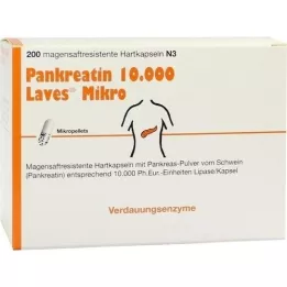 PANKREATIN 10,000 Laves Micro Gastric Saftr.harps., 200 pz