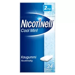 NICOTINELL Chicle Cool Mint 2 mg, 24 uds