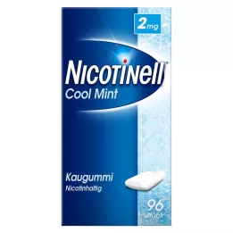 NICOTINELL Chicle Cool Mint 2 mg, 96 uds