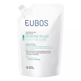 EUBOS SENSITIVE Ducha &amp; Recambio de crema, 400 ml