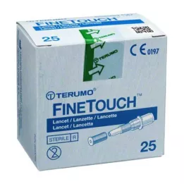 TERUMO Lancetas desechables FineTouch, 25 uds