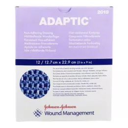 ADAPTIC Apósito húmedo para heridas, 12,7 x 22,9 cm, 12 uds