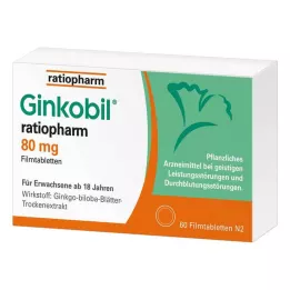 GINKOBIL-ratiopharm 80 mg comprimidos recubiertos con película, 60 uds