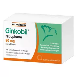 GINKOBIL-ratiopharm 80 mg comprimidos recubiertos con película, 120 uds
