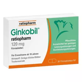 GINKOBIL-ratiopharm 120 mg comprimidos recubiertos con película, 30 uds