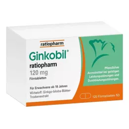 GINKOBIL-ratiopharm 120 mg comprimidos recubiertos con película, 120 uds