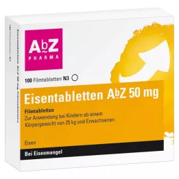 EISENTABLETTEN AbZ 50 mg comprimidos recubiertos con película, 100 uds