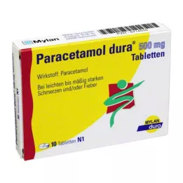 PARACETAMOL comprimidos dura 500 mg, 10 uds