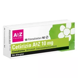 CETIRIZIN AbZ 10 mg comprimidos recubiertos con película, 50 uds