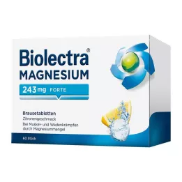 BIOLECTRA Magnesio 243 mg forte Lemon Br.-Tabl., 60 uds