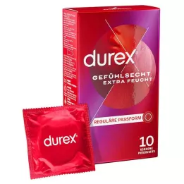 DUREX Sensación de condones extra húmedos, 10 pz