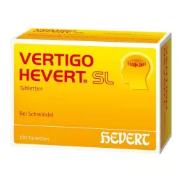 VERTIGO HEVERT SL Tabletas, 100 uds