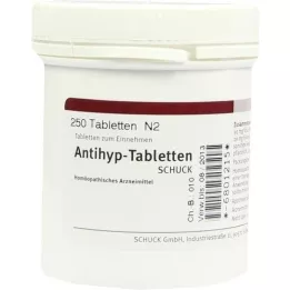 ANTIHYP Tabletas Schuck, 250 pz