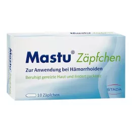 MASTU Supositorios para hemorroides, 10 uds