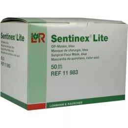 SENTINEX Mascarilla facial Lite azul, 50 uds