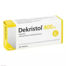 DEKRISTOL Tabletas de 400 UI, 100 uds