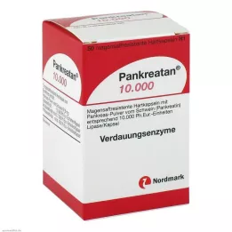 PANKREATAN 10.000 cápsulas duras gastrorresistentes, 50 uds