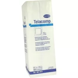 TELACOMP compresas 7,5x7,5 cm 12x, 100 pz