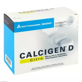 CALCIGEN D Citro 600 mg/400 UI comprimidos masticables, 200 uds