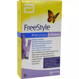 FREESTYLE Neumáticos de prueba de cetona en sangre de ß-ketona de precisión., 10 pz