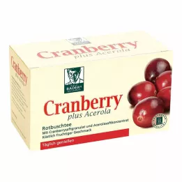 CRANBERRY ACEROLA Bolsas filtrantes Baders, 20 uds