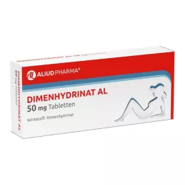 DIMENHYDRINAT AL Comprimidos de 50 mg, 20 uds