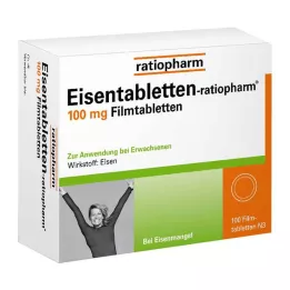 EISENTABLETTEN-ratiopharm 100 mg comprimidos recubiertos con película, 100 uds
