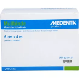 MULLBINDEN Elástico 6 cm x 4 m, 20 uds