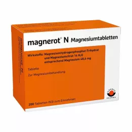 MAGNEROT N Tabletas de magnesio, 200 uds