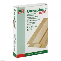 CURAPLAST Apósito para heridas sensible 4x10 cm 1 m, 10 uds