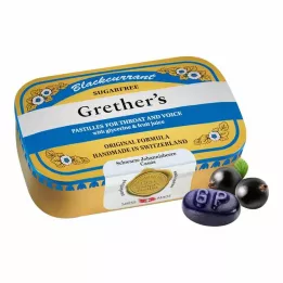 GRETHERS Grosella negra plateada zf.Past.Lata, 110 g