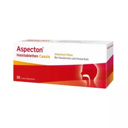 ASPECTON Pastillas para la garganta Pastillas de Cassis, 30 uds
