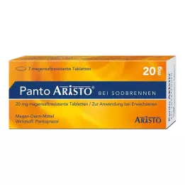 PANTO Aristo para la acidez de estómago, comprimidos gastrorresistentes de 20 mg, 7 uds