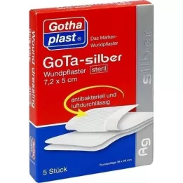 GOTA SILBER Yeso 5x7,2 cm estéril, 5 pz
