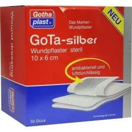GOTA SILBER Yeso 6x10 cm estéril, 50 pz