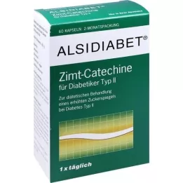ALSIDIABET Zimt Catechine F.Diab.Type II Cápsulas, 60 pz