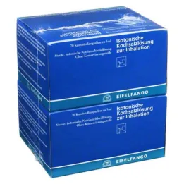 Solución salina isotónica para inhalación, 40X5 ml
