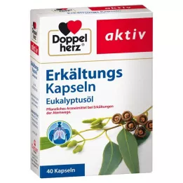 DOPPELHERZ Cápsulas para el resfriado con aceite de eucalipto, 40 uds