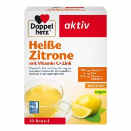 DOPPELHERZ Gránulos de vitamina C y zinc con limón picante, 10 uds