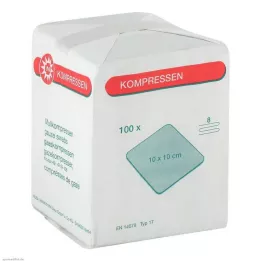 MULLKOMPRESSEN 10x10 cm, no estéril, 8 capas, 100 uds