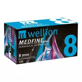 WELLION MEDFINE Agujas para bolígrafo plus de 8 mm, 100 uds