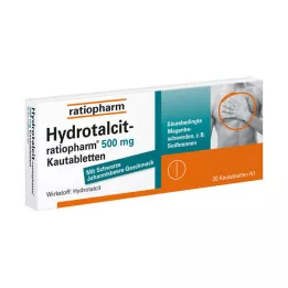 HYDROTALCIT-Ratiopharm 500 mg comprimidos masticables, 20 uds