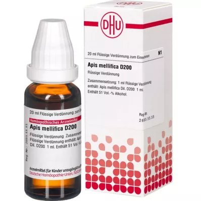 APIS MELLIFICA Dilución D 200, 20 ml APIS MELLIFICA Dilución D 200, 20 ml