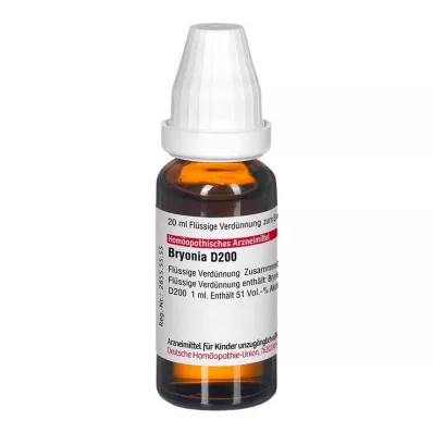 BRYONIA Dilución D 200, 20 ml BRYONIA Dilución D 200, 20 ml